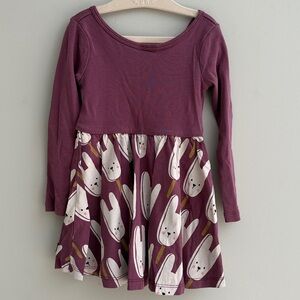 Tea collection dress with bunny popsicle print